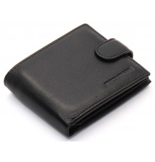 Черное классическое портмоне из натуральной кожи Marco Coverna MC-2003-1