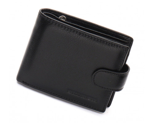 Черное классическое портмоне из натуральной кожи Marco Coverna MC-2003-1
