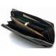 Черный мужской кошелек-клатч на молнии из натуральной кожи Marco Coverna MC-802-1