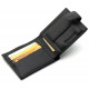 Кожаное мужское портмоне на кнопке ST Leather ST-104-1 черный