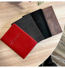 Кожаная обложка для паспорта с надписью 1940