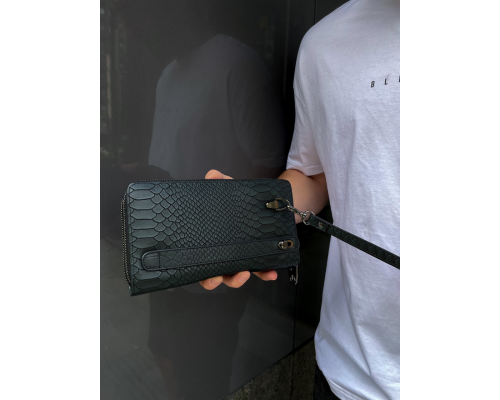 Клатч на две молнии с фактурной натуральной кожи MC-086-5902С