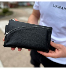 Поясная бананка унисекс 14х25х8, сумка конверт для телефона и документов TD-54928 черная