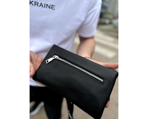 Поясная бананка унисекс 14х25х8, сумка конверт для телефона и документов TD-54928 черная