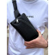 Поясная бананка унисекс 14х25х8, сумка конверт для телефона и документов TD-54928 черная