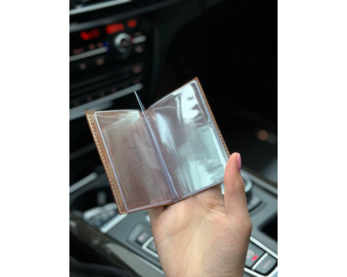 Кожаная обложка для ID-паспорта и водительских прав 2186-1B