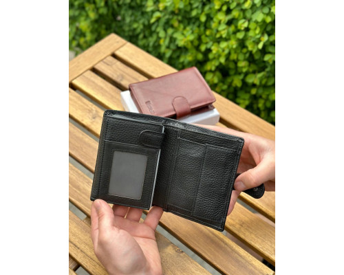 Мужской кожаный кошелек люкс, мужское портмоне натуральная кожа HORTON 301B