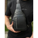 Мужской стильный слинг на плечо 18х32х6, сумка рюкзак для путешествий и отдыха TIDING BAG 7862 черная