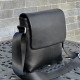Кожаная мужская сумка через плечо 21х23х5.5, мягкая барсетка для гаджетов Tiding Bag 12977 черная