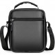 Мужская кожаная барсетка через плечо 17х21х9, мессенджер с ручкой Bexhill Bx-54551 черная