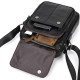 Сумка-барсетка мужская через плечо 22х18х8, кожаная сумочка планшет Tiding Bag TD-69291 черная
