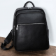 Мужской кожаный рюкзак для поездок и прогулок 30х40х17, сумка на спину в офис Tiding Bag 75362 черная
