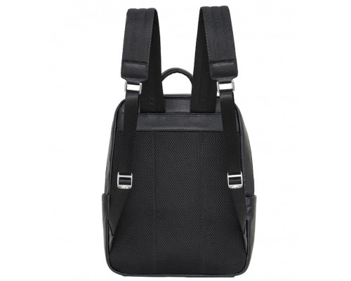 Мужской кожаный рюкзак для поездок и прогулок 30х40х17, сумка на спину в офис Tiding Bag 75362 черная