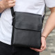 Сумка мессенджер 21.5x25x7 кожаная барсетка для мужчин Tiding Bag 35775 черная