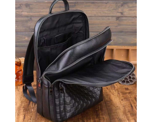 Рюкзак мужской 30х41х12, городской наплечник для ноутбука и документов Tiding Bag 13292 черный