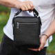 Мужская кожаная сумка-барсетка 19х24х7.5, сумочка планшет через плечо Bexhill BX-36256 черная
