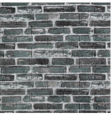 Декоративная 3D панель самоклейка 700x770x5мм Кирпич серый Екатеринославский (042) SW-00000039