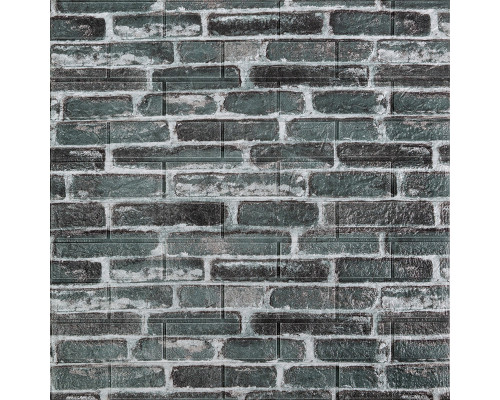 Декоративная 3D панель самоклейка 700x770x5мм Кирпич серый Екатеринославский (042) SW-00000039