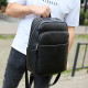 Универсальный мужской рюкзак из кожи 41х31х16, удобный рюкзак для ноутбука и документов, черный