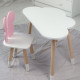 Детский столик облако 46х70х40 и стул бабочка 26.5х26х25, стульчик и стол для учебы и творчества, белый с розовым