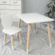 Стол прямоугольный 46х60х45 и стул медведик 26.5х26х25, столик и стульчик для хлопковой комнаты, белый