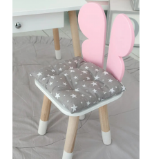 Подушка мягкая для детского стульчик 23х28, серая