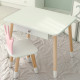 Детский столик белый и стульчик корона бело- розовый. Столик с ящиком для карандашей и разукрашек 56787