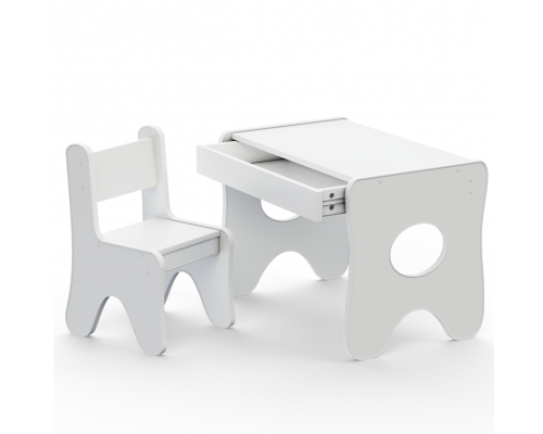 Стульчик в детскую комнату 55×37×33 детский удобный стул для игр, белый