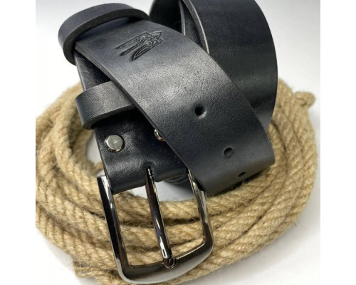 Чоловічий ремінь Florida чорний тризуб