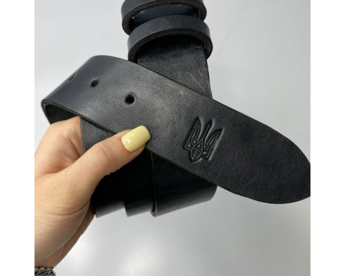 Чоловічий ремінь Florida чорний тризуб