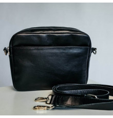 Жіноча сумка Джорджія гладка чорна