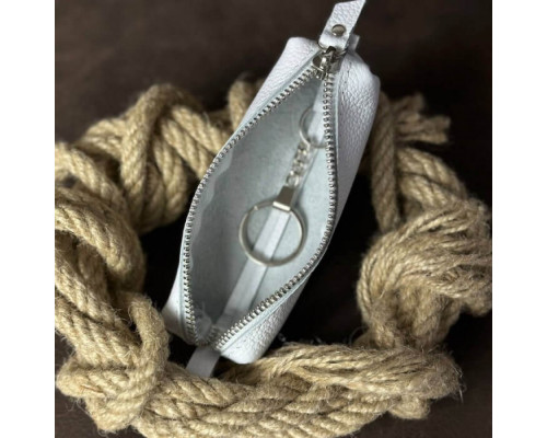 Жіночий набір ЦЕ ВСЕ ТОБІ з сумки Джорджія бежева, гаманця Біфолд та ключниці в білому кольорі