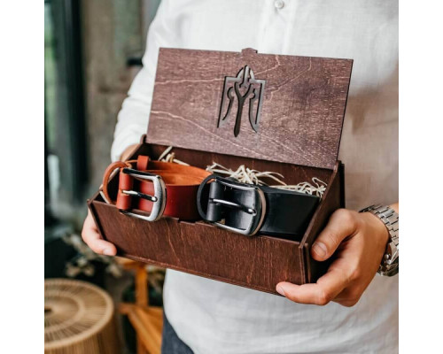 Подарунковий набір із двох чоловічих ременів Florida