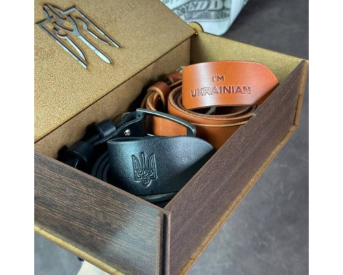 Подарунковий набір із двох чоловічих ременів Florida