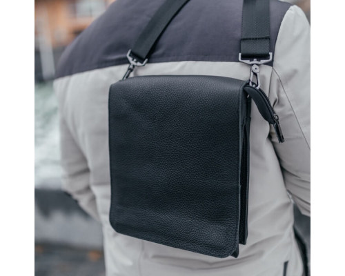 Чоловіча шкіряна сумка через плече Канзас