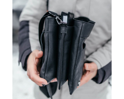 Чоловіча шкіряна сумка через плече Канзас