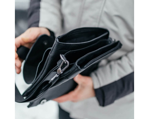 Чоловіча шкіряна сумка через плече Канзас