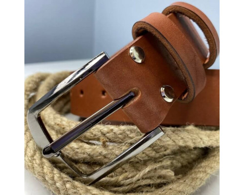 Чоловічий ремінь Florida коричневий тризуб