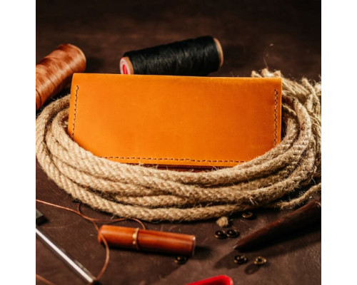 Чоловічий клатч Лонгер рудий