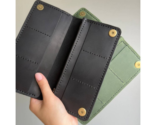 Чоловічий клатч Лонгер зелений