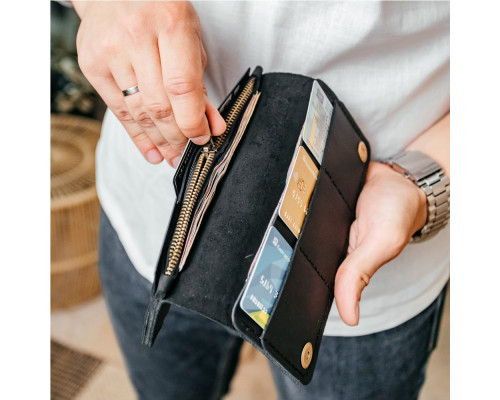 Чоловічий клатч Лонгер чорний