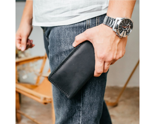 Чоловічий клатч Лонгер чорний