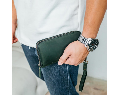 Чоловічий клатч Арізона зелений