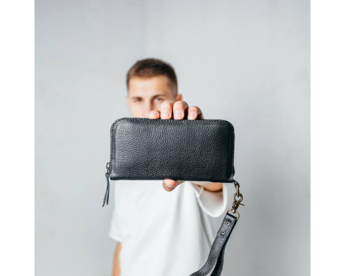 Чоловічий клатч зернистий