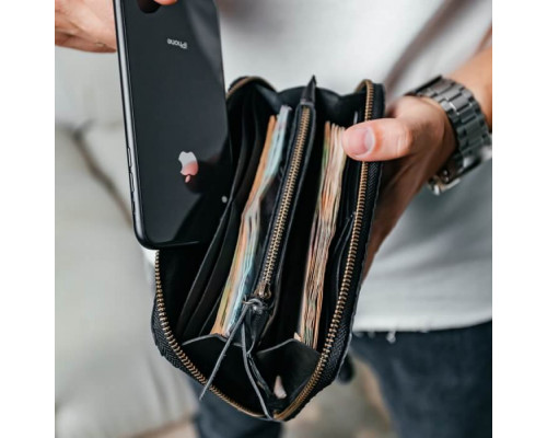 Чоловічий клатч зернистий