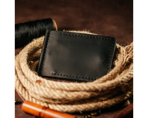 Затискач для грошей чорний