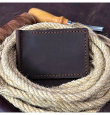 Затискач для грошей коричневий