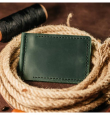 Затискач для грошей зелений