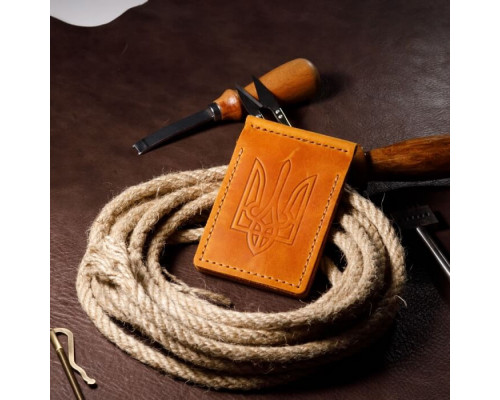 Затискач для грошей рудий Тризуб