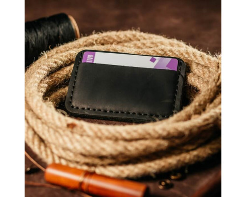 Картхолдер чорний Тризуб